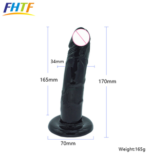 Women <strong>Lesbian</strong> Sex Toys <strong>Strap</strong> on Harness Compatible Realistic Dildo for Beginners - Product Image 5