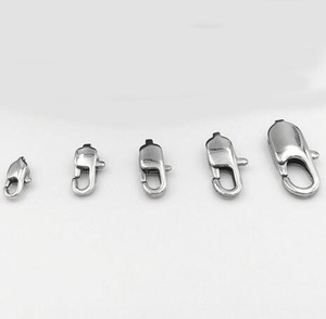 Cổ điển Thép không gỉ tôm hùm móc cho tôm hùm chuỗi làm 09mm <span class=keywords><strong>11mm</strong></span> 13mm 15mm 16mm 18mm kích thước đồ trang sức phát hiện thành phần - Product Image 4