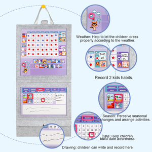 UCMD-Diseño personalizado multifunción, borrado en seco, recompensa magnética, tabla de comportamiento de estrellas para 2 niños - Product Image 6