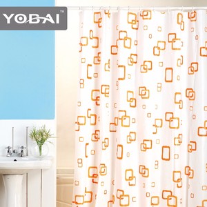 Custom 180*180cm or 70x72" Arabic Design Eco-Friendly <strong>Shower</strong> <strong>Curtain</strong> Made of Durable <strong>PEVA</strong> Material - Product Image 2