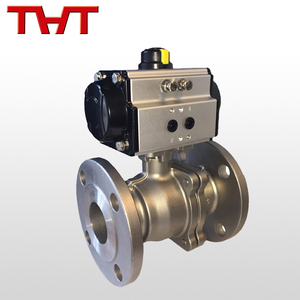 3 <span class=keywords><strong>pouce</strong></span> pneumatique en acier inoxydable bride timer ball valve - Product Image 1