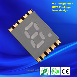 0.2 inch mỏng duy nhất 1 chữ số <span class=keywords><strong>7</strong></span> đoạn SMD LED hiển thị 0.2" - Product Image 1