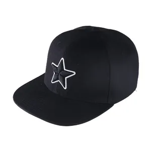 היפ הופ Snapback כובע כובע נהג משאית כובעי בייסבול סיטונאי מותאם אישית 3d רקמת כוכב לוגו 6 פנל Snapback כובע להיט הופ כובעים