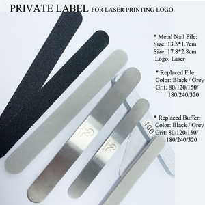 L1 Noyau <span class=keywords><strong>en</strong></span> acier inoxydable Logo de peinture laser de marque privée <span class=keywords><strong>Lime</strong></span> <span class=keywords><strong>à</strong></span> ongles amovible <span class=keywords><strong>en</strong></span> <span class=keywords><strong>métal</strong></span> <span class=keywords><strong>Lime</strong></span> de type recharge - Product Image 2