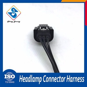 OEM ODM ampoule halogène de voiture 2 broches mâle femelle fil connecteur faisceau de câblage - Product Image 2