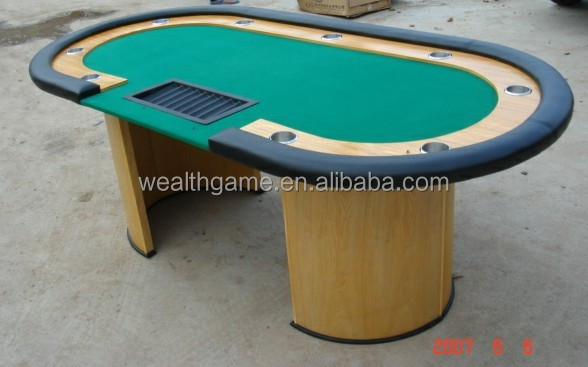 84 Inch Poker Table with wooden track