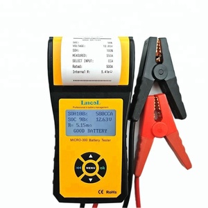 하이 퀄리티 MICRO 300 디지털 12V 자동차 배터리 테스터 고급 납산 배터리 테스터 1 년 보증 - Product Image 1