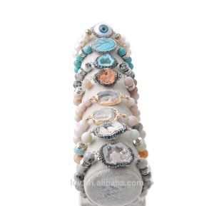 Wholesale Jewelry Stretch Druzy Charm Crystal Gemstone Natural Beads Healing <strong>Gem</strong> <strong>Stone</strong> <strong>Bracelet</strong> - Product Image 2