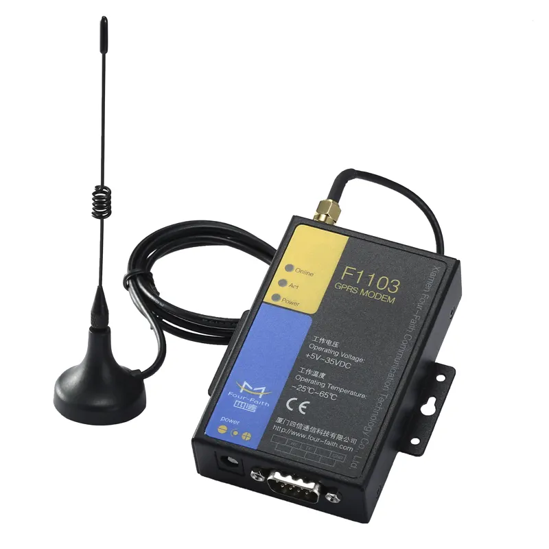 F1103 GSM SMS Modem GPRS Modem Dukungan RS232 Port Mendukung Dial-Up dan CSD Fungsi untuk Lift Alarm Sistem