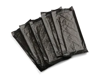 Almohadilla de alimentos absorbente, película perforada PE negra de 153mm x 80mm