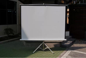 Schermo per Proiettore Portatile con Supporto 200x200cm Bianco Opaco 16:9 Schermo Manuale a Scomparsa 80x80 Pollici - Product Image 4
