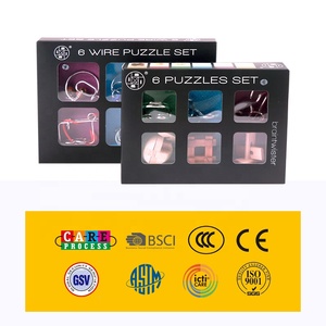 Metallo e legno 3d di <span class=keywords><strong>puzzle</strong></span> del cervello occhiolini blocco di <span class=keywords><strong>puzzle</strong></span> per bambini e adulti - Product Image 3
