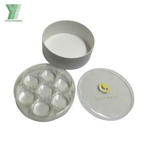 Tùy Chỉnh Nắp Và Cơ Sở Macaron Sô Cô La Hộp Bao Bì Hộp Quà Tặng Với Rõ Ràng PVC Cửa Sổ Vàng Kim Loại Ngăn <span class=keywords><strong>Inlay</strong></span> Khay - Product Image 3