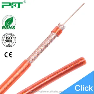 Al-mg aleación/alambre de cobre trenzado conductor de cobre desnudo RG59, Cable Coaxial RG6