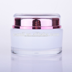 Respetuoso del medio ambiente 50 g cuidado de la <span class=keywords><strong>piel</strong></span> de acrílico púrpura cosmética jar embalaje - Product Image 4