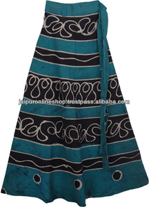 กระโปรงผ้าฝ้ายพิมพ์ลายมายากลสำหรับผู้ใหญ่แบบลำลองขนาดฟรีไซส์ป้องกันไฟฟ้าสถิตย์เสื้อผ้าสำหรับคนท้องมีรอบเอวตามธรรมชาติ - Product Image 3