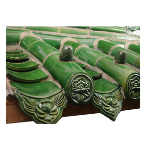 Tuiles <span class=keywords><strong>de</strong></span> toit en fibre <span class=keywords><strong>de</strong></span> verre en bambou bon marché, tuiles <span class=keywords><strong>de</strong></span> toit émaillées chinoises, matériaux <span class=keywords><strong>de</strong></span> <span class=keywords><strong>toiture</strong></span> en céramique - Product Image 1