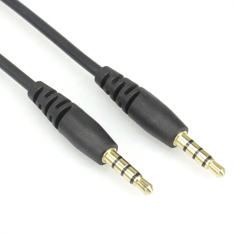 4 pólo 3.5mm TRRS audio cabo aux extensão cabo