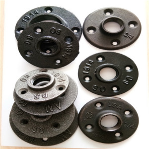 1/2 inch 3/4 inch 1 inch đen gang mặt bích và mạ kẽm ống sàn phù hợp mặt bích - Product Image 4