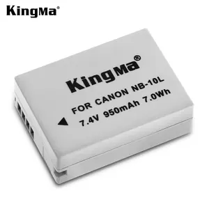 KingMa voll decodierte Batterie NB-10L wiederauf ladbare Li-Ionen-Batterie NB10L für Canon PowerShot G1X G3X G15 G16