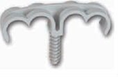 Bague Double <span class=keywords><strong>fixe</strong></span> en plastique et Nylon, mm, Design français, PVC, gris blanc, simple, pour tuyau Flexible - Product Image 4