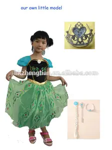 frozen princesa menina rainha elsa anna cosplay fantasia festa fantasia vestido