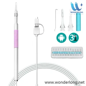 <span class=keywords><strong>Nettoyeur</strong></span> d'oreille visuel HD 5,5 mm, endoscope <span class=keywords><strong>de</strong></span> nettoyage d'oreille, mini caméra 3 en 1, cure-oreille USB, otoscope, boroscope - Product Image 5