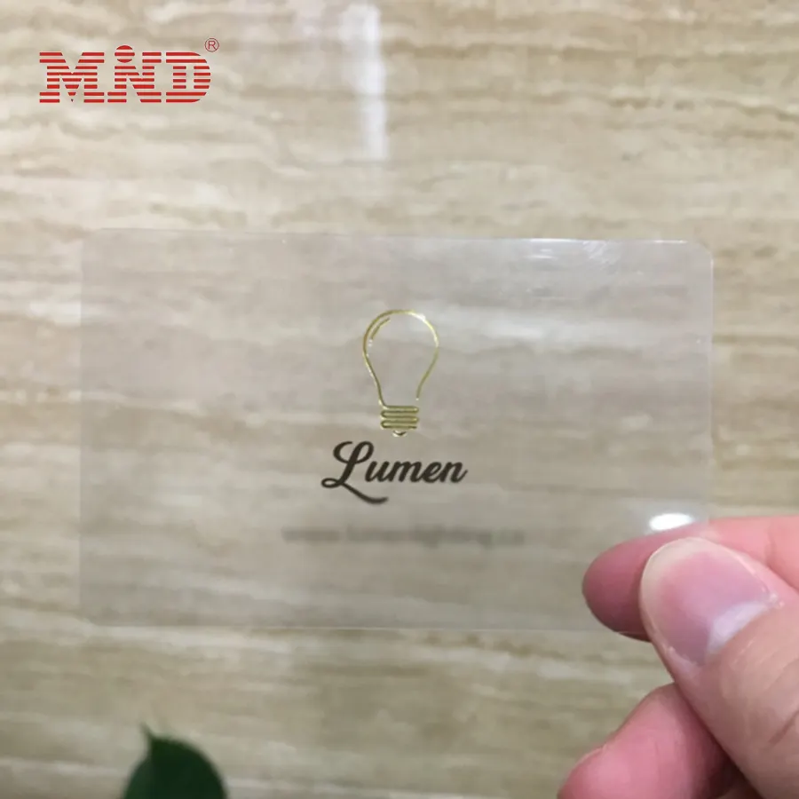 Custom Clear Luxury Transparent Business Card Printing