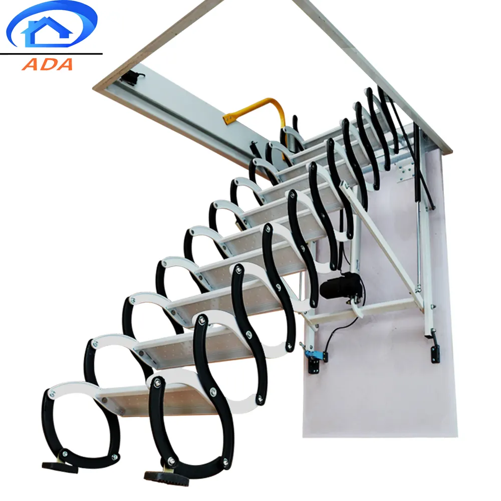 Electric Power Folding Automatic Attic Stairsspace Saving Loft Telescopic Stairs for Home