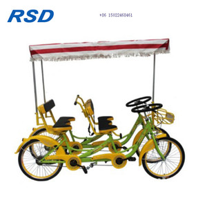 Meilleure vente vélo <span class=keywords><strong>tandem</strong></span> 8 personnes vélo tourisme <span class=keywords><strong>4</strong></span>-seater quadricycle surrey, <span class=keywords><strong>4</strong></span> roues pour adultes - Product Image 2