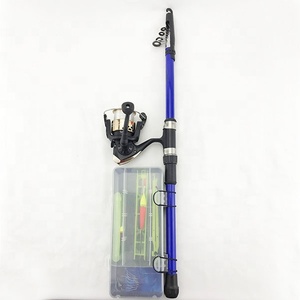 Canna da pesca telescopica e mulinello Combo completo Kit custodia con gancio esche dure - Product Image 3