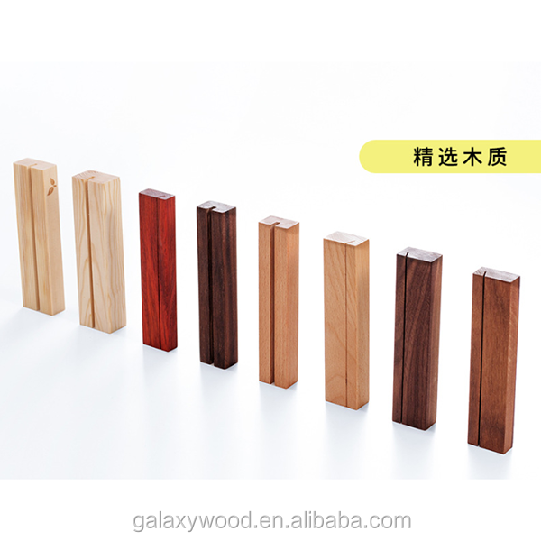 Фабрика Dongguan, высокое качество, деревянный держатель для визиток на заказ