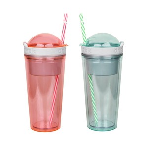 Ventas calientes <span class=keywords><strong>AS</strong></span>/PS cliente BPA vaso pajita <span class=keywords><strong>de</strong></span> plástico con tapa - Product Image 1