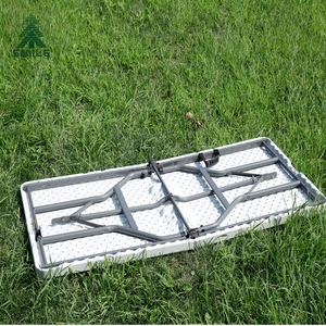 Bán buôn Trung Quốc nóng bán ngoài trời sử dụng hình chữ nhật 6ft nhựa gấp bảng Đảng nhựa bảng - Product Image 2