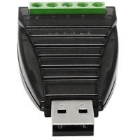USB'den RS485 RS422'ye Dönüştürücü Adaptör, Ethernet Ağı için Terminal Bloğu ile, Siyah Plastik, 1 Yıl Garantili, UOTEK UT-885