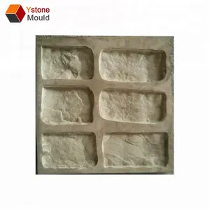 Low price decorative Wall stone silicone/ veneer plastic stone mould for sale