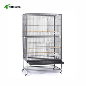 Büyük uçuş finch kuşlar breading kuş kafesi papağan kafesi 4 tekerlekli - Product Image 3