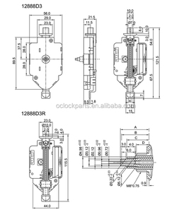Mouvement d'horloge à double <span class=keywords><strong>pendule</strong></span> Young Town 12888 Mécanisme d'horloge à <span class=keywords><strong>pendule</strong></span> - Product Image 3
