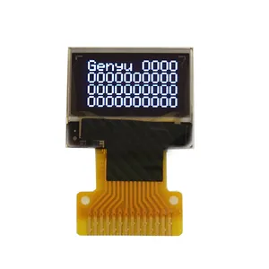 Genyu 0.49 inch Small OLE Display Mini Appliance 64x32 dot 14-pin Solder I2C/IIC Micro OLED Display