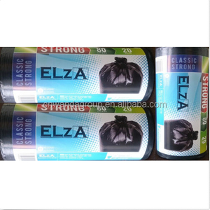 60pcs Bin Bags Black Strong Refuse Garbage Sacks Bin Liners Heavy Duty 80L