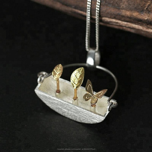 Comercio al por mayor <span class=keywords><strong>mi</strong></span> pequeño jardín joyería de plata pura 925 - Product Image 4