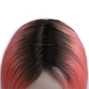 <span class=keywords><strong>Ali</strong></span> baba express ombre rose de cheveux humains pleine perruque de lacet avec des cheveux de bébé naturel perruques - Product Image 5