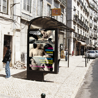 Promotion : Boîte à lumière rectangulaire durable Duratran avec cadre en aluminium, tissu écologique, LED à économie d'énergie, haute luminosité, étanche pour