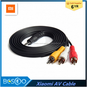 Original Xiaomi AV Cable de 3.5mm a RCA AV Audio Video Cable 1.5 m Negro para Xiaomi mi TV Box 3 - Product Image 1