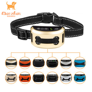 El final de la liquidación electrónica Sin ladridos Choque de seguridad al aire libre con cable USB recargable Collar antiladridos para perros de la MZ-165A - Product Image 5