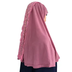 Strass Hijab Groothandel Nieuwe Model 2021 Islamitische Dubai Vrouwen Hijaabs 100% Nieuwe Effen Kleur Alle-Seizoen JRJX-17601 Mix Kleuren 60Pcs