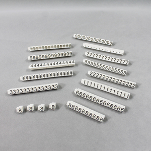 Espositore a cubo in plastica nera con numeri per cartellini prezzo, accessorio per gioielleria - Product Image 2
