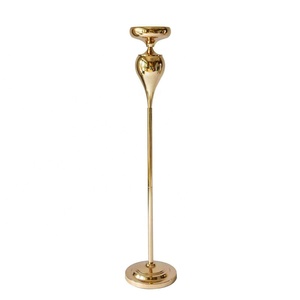 Buona qualità 4 fila di Ferro In Oro del fiore del Metallo Centrotavola Stand/oro in metallo alto vaso per la decorazione evento - Product Image 5