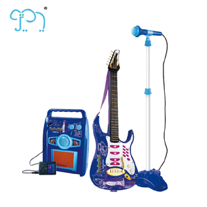 Cadeau préféré des filles Jouet pour enfants <span class=keywords><strong>Guitare</strong></span> électrique chinoise bon marché avec microphone combiné - Product Image 1