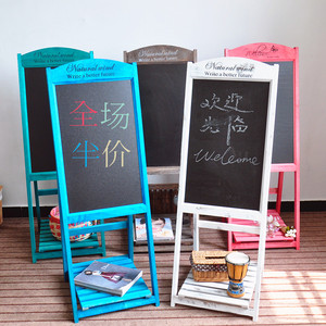 Estante Plegable de Madera para Decoración del Hogar con Tablero de Exhibición, Pizarra Pequeña para Niños - Product Image 3